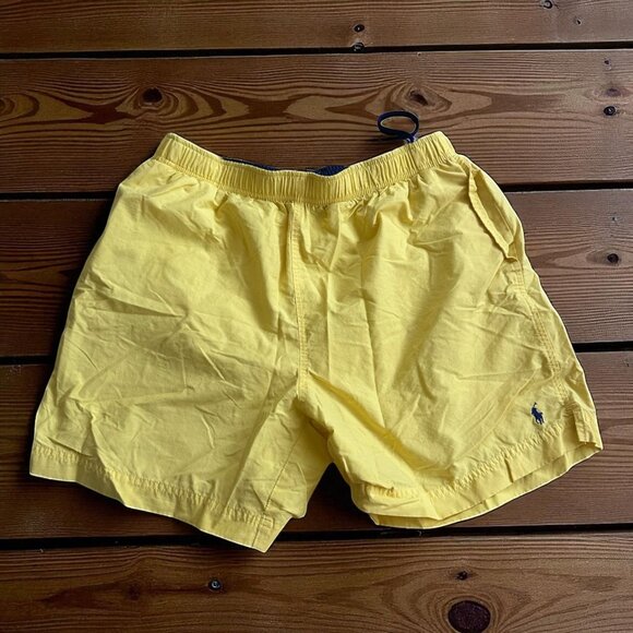 POLO RALPH LAUREN Men's Yellow Swim Shorts Size Large - Picture 1 of 8